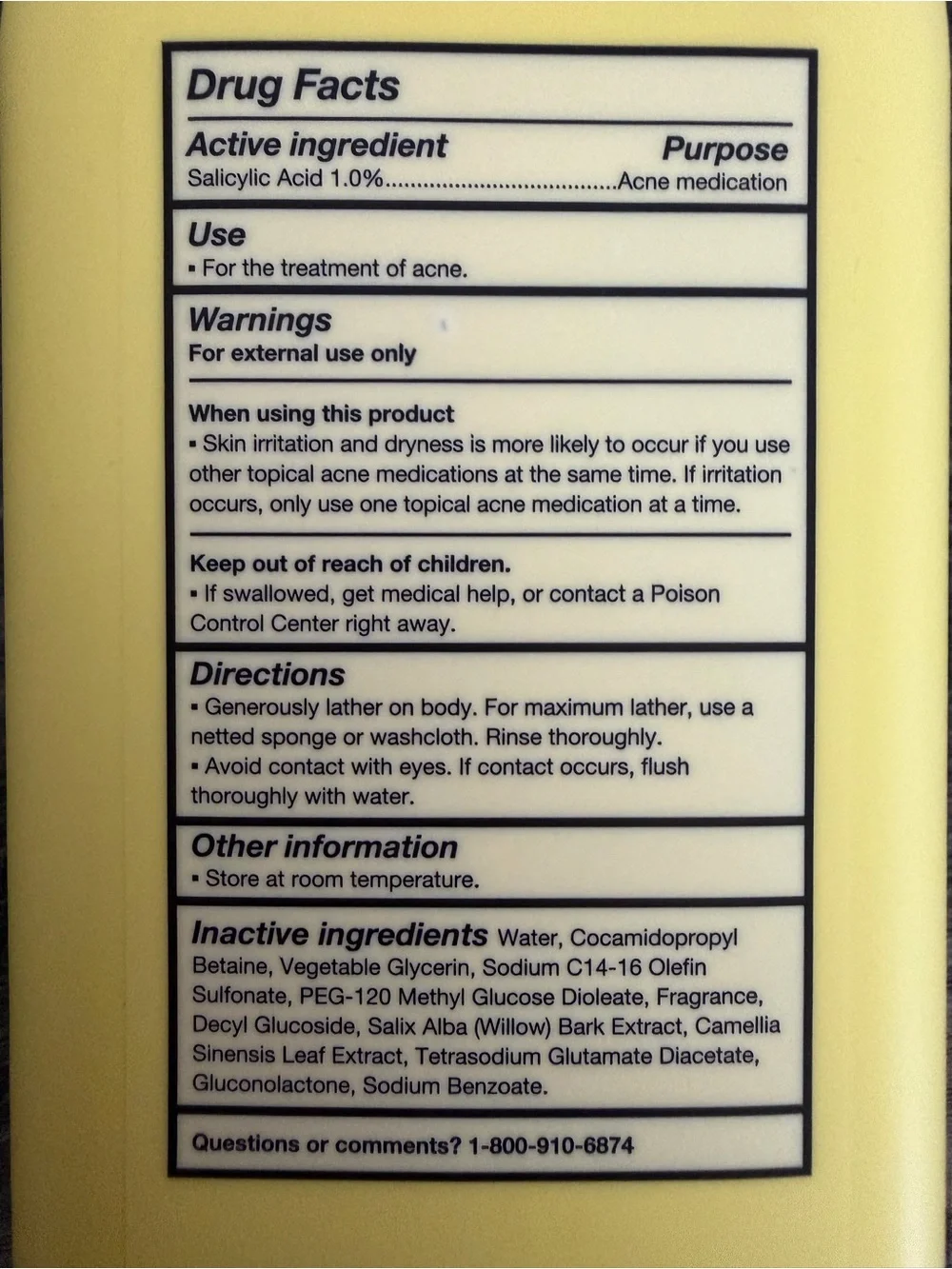 Acne Control Citrus Lime & Sunshine Body Wash